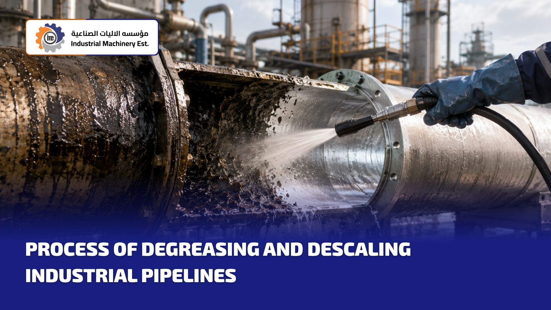 Process of Degreasing and Descaling Industrial Pipelines