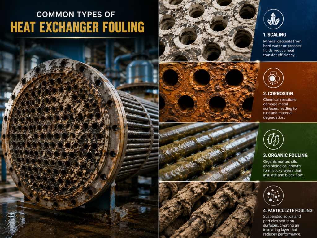 Common Types of Heat Exchanger Fouling