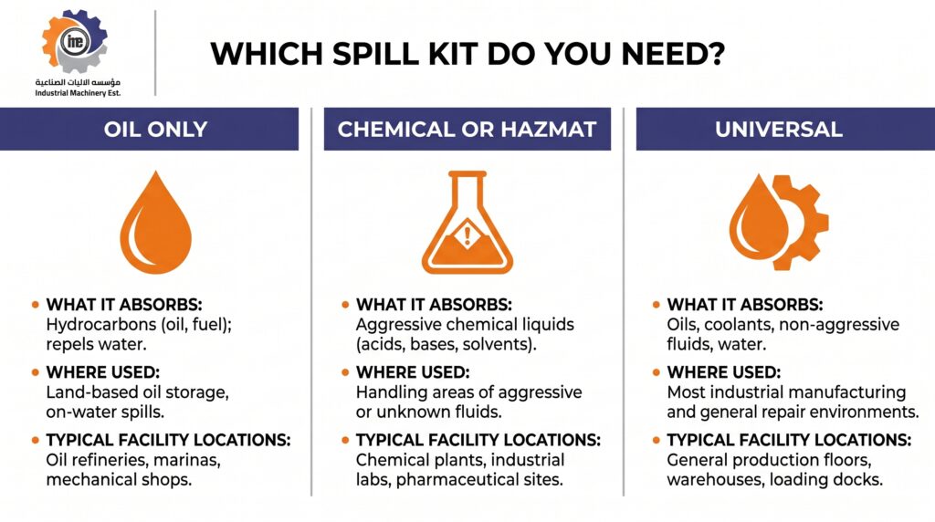 Why Source Spill Kits from Industrial Machinery Est.
