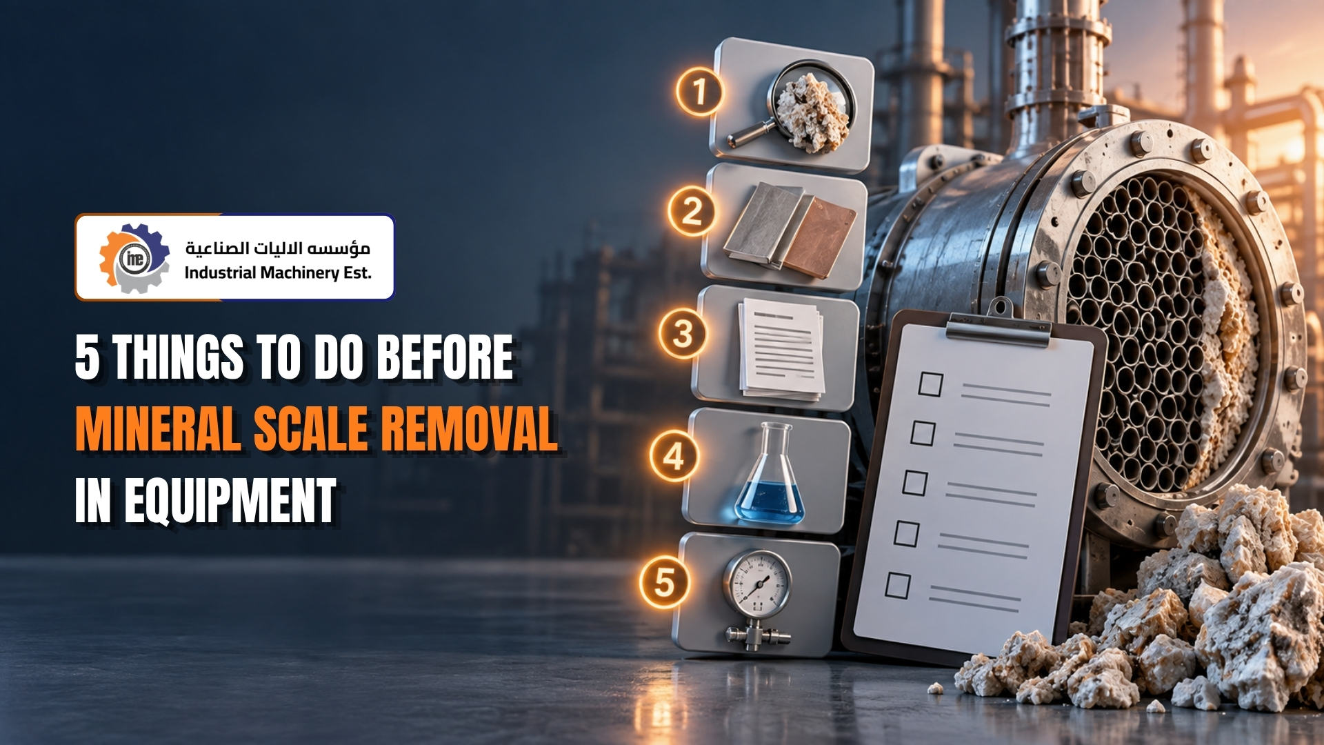 5 Things to Do Before Mineral Scale Removal in Equipment